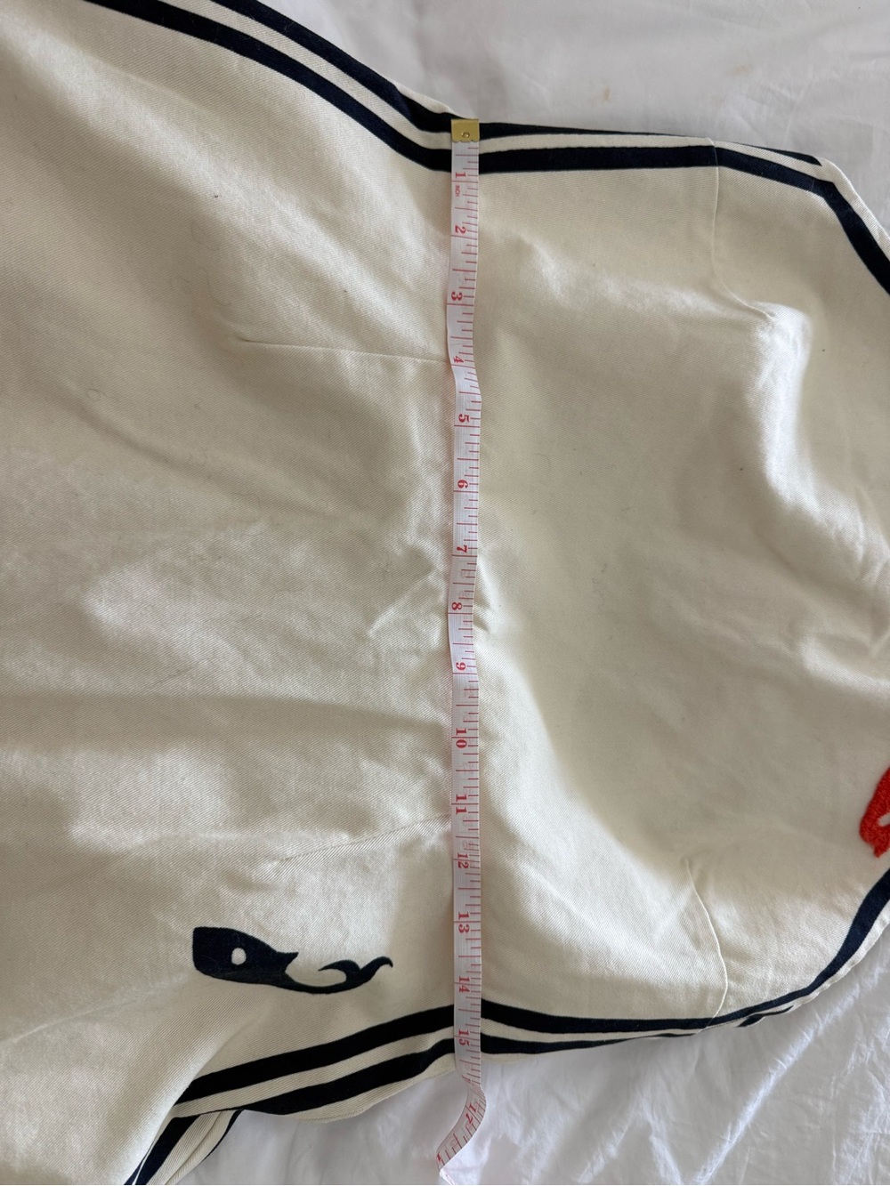 Alemais | Cream Halter Mini Dress with Navy and Red Fish Motif -Sz.8 (US) - Picture 11 of 12